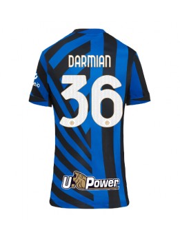 Ženski Nogometna dresi replika Inter Milan Matteo Darmian #36 Domači 2024-25 Kratek rokav